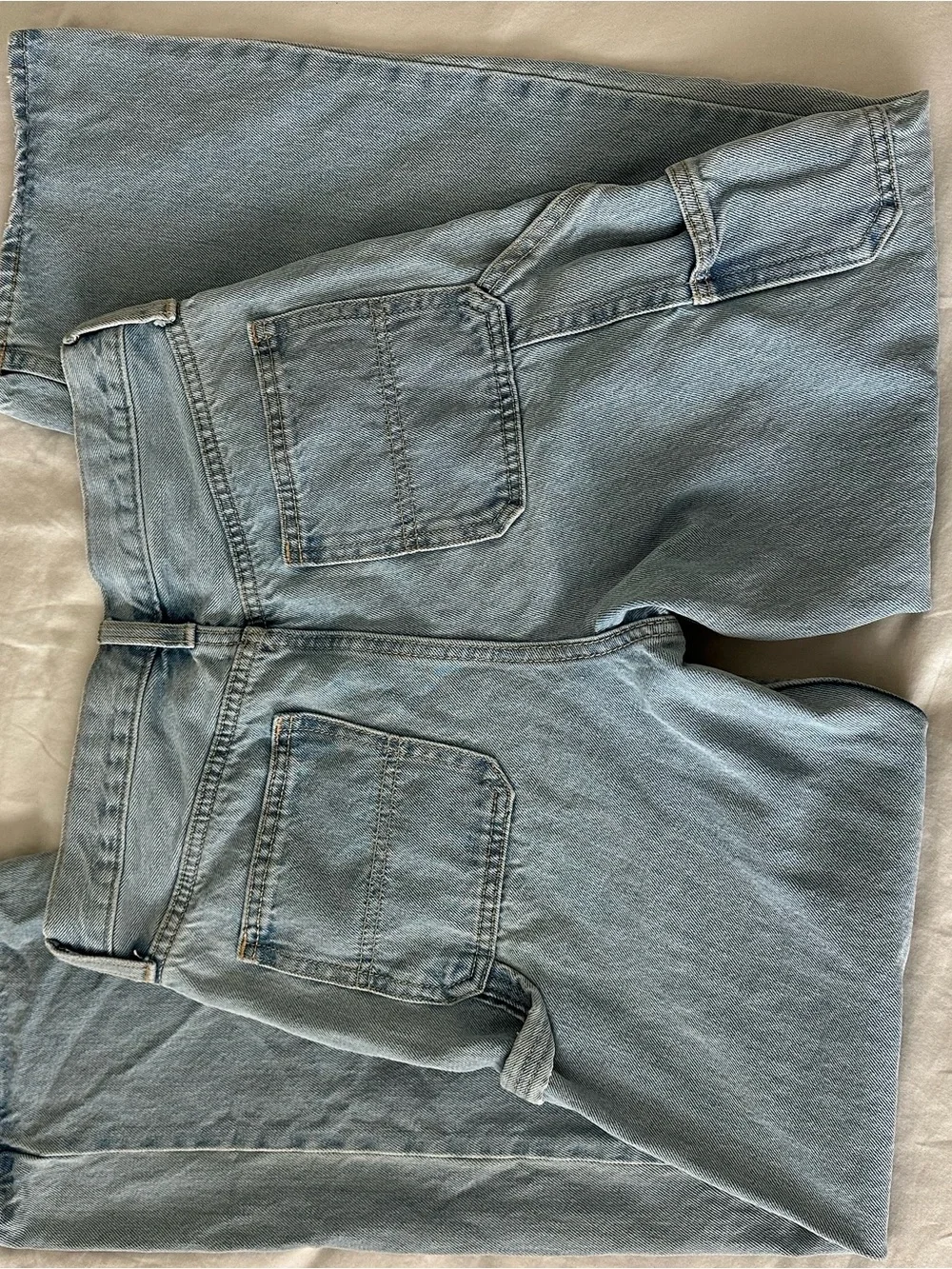 Old Navy Boys Baggy Jeans Blue Light Wash Size 14 Adjustable Waist